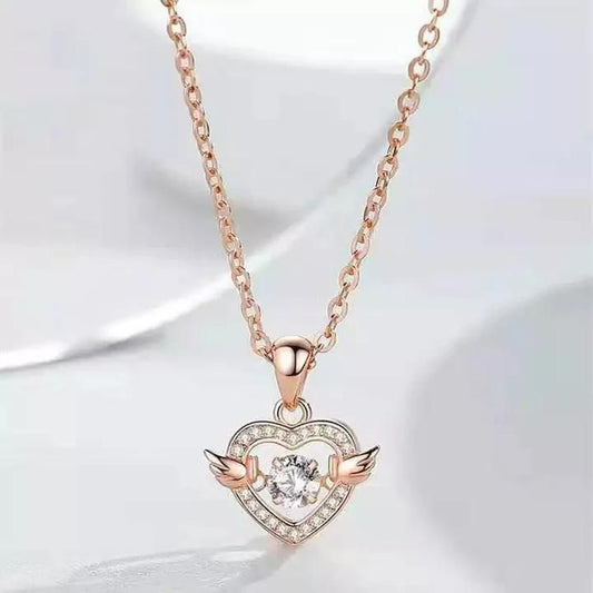 Aurelia™ – Heart with Wings Pendant Necklace